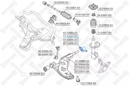 Подвеска STELLOX 87-53003-SX