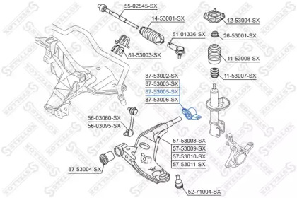 Подвеска STELLOX 87-53005-SX