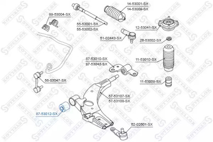 Подвеска STELLOX 87-53012-SX