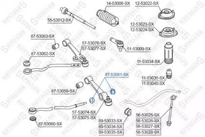 Подвеска STELLOX 87-53061-SX