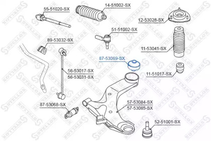 Подвеска STELLOX 87-53069-SX