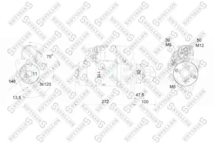 Стартер STELLOX 88-02030-SX