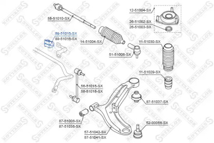 Подвеска STELLOX 89-51015-SX