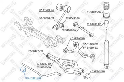 Подвеска STELLOX 89-51041-SX