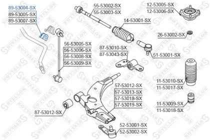 Подвеска STELLOX 89-53004-SX