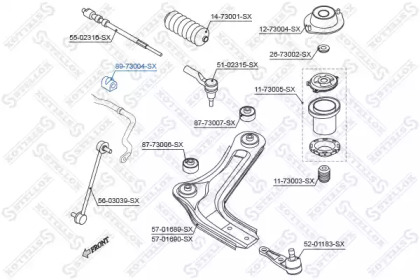 Подвеска STELLOX 89-73004-SX