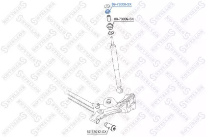 Опора, стабилизатор STELLOX 89-73008-SX
