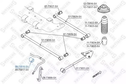 Подвеска STELLOX 89-73016-SX