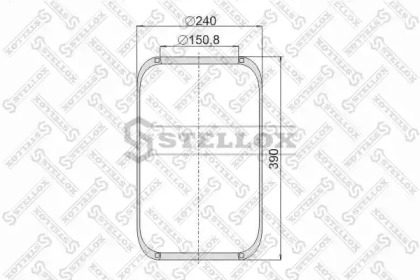 Баллон пневматической рессоры STELLOX 90-06610-SX