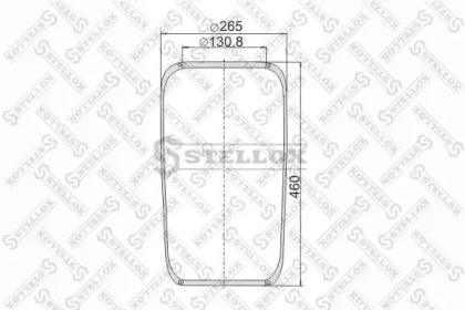 Баллон пневматической рессоры STELLOX 90-07160-SX