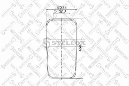 Баллон пневматической рессоры STELLOX 90-07200-SX