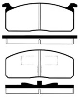 Комплект тормозных колодок IPS Parts IBD-1253