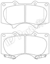 Комплект тормозных колодок IPS Parts IBD-1275