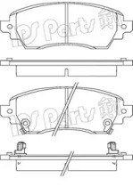 Комплект тормозных колодок IPS Parts IBD-1276