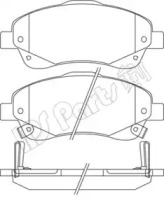 Комплект тормозных колодок IPS Parts IBD-1277