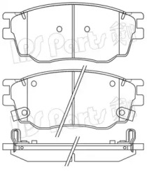 Комплект тормозных колодок IPS Parts IBD-1365