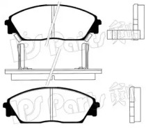 Комплект тормозных колодок IPS Parts IBD-1423