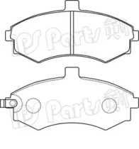 Комплект тормозных колодок IPS Parts IBD-1H14