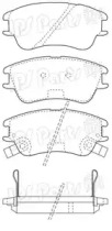 Комплект тормозных колодок IPS Parts IBD-1H15