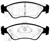 Комплект тормозных колодок IPS Parts IBD-1K02