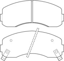 Комплект тормозных колодок IPS Parts IBD-1K11