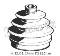 Комплект пыльника IPS Parts IBK-10009