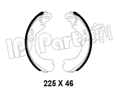 Тормозные колодки IPS Parts IBL-4098