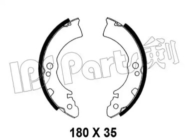 Тормозные колодки IPS Parts IBL-4101