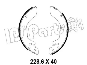 Тормозные колодки IPS Parts IBL-4106