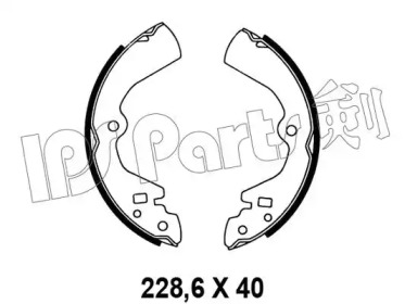 Тормозные колодки IPS Parts IBL-4134