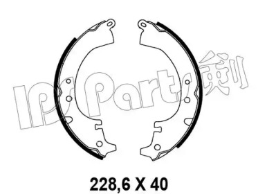 Тормозные колодки IPS Parts IBL-4203