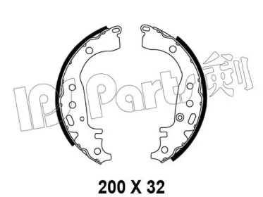 Тормозные колодки IPS Parts IBL-4204