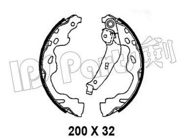 Тормозные колодки IPS Parts IBL-4207