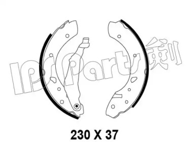 Тормозные колодки IPS Parts IBL-4216