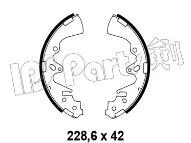 Тормозные колодки IPS Parts IBL-4310