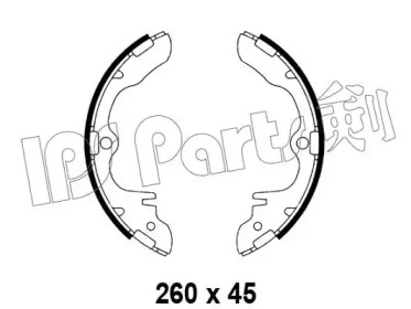 Тормозные колодки IPS Parts IBL-4313