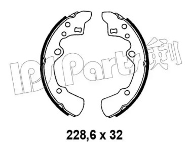 Тормозные колодки IPS Parts IBL-4329