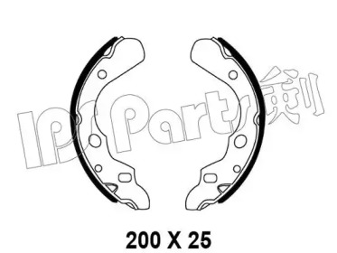 Тормозные колодки IPS Parts IBL-4388