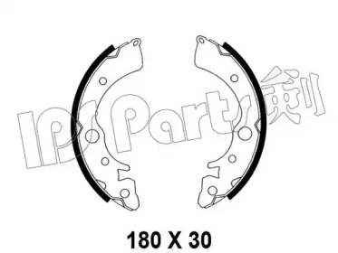 Тормозные колодки IPS Parts IBL-4403