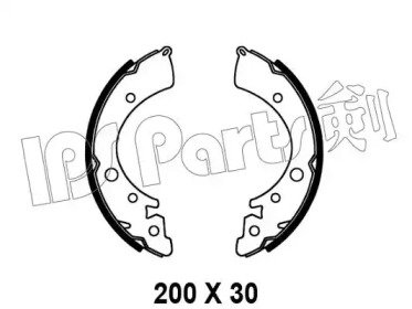 Тормозные колодки IPS Parts IBL-4409