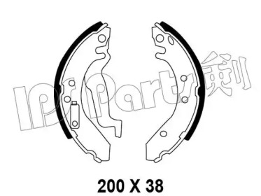 Тормозные колодки IPS Parts IBL-4410