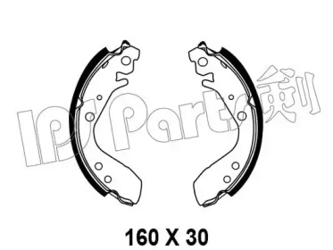 Тормозные колодки IPS Parts IBL-4493