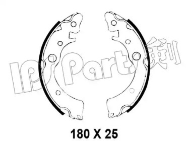 Тормозные колодки IPS Parts IBL-4496