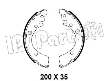 Тормозные колодки IPS Parts IBL-4498