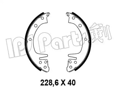 Тормозные колодки IPS Parts IBL-4502