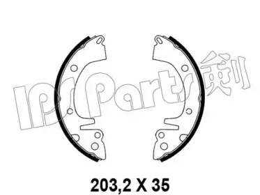 Тормозные колодки IPS Parts IBL-4512