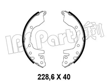 Тормозные колодки IPS Parts IBL-4529