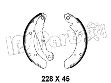 Тормозные колодки IPS Parts IBL-4585