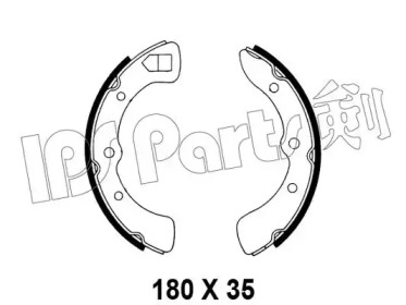 Тормозные колодки IPS Parts IBL-4604