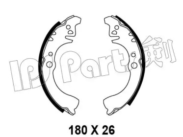 Тормозные колодки IPS Parts IBL-4611